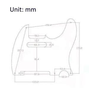 Protector de Golpeador de <span class=keywords><strong>Guitarra</strong></span> TL Vintage de 1 Capa, Negro, 5 Orificios, para <span class=keywords><strong>Guitarra</strong></span> Eléctrica Estándar TL de Fabricación Americana y <span class=keywords><strong>Mexicana</strong></span> - Product Image 5