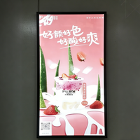 Boîtes à lumière LED ultra-minces publicitaires personnalisées Boîte à lumière de menu rectangle super lumineuse pour les affichages publicitaires professionnels