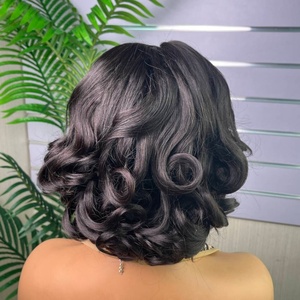 100% Virgin <b>Human</b> Hair High Density 12A 5*5 Vietnam SDD Bouncy <b>WIg</b> Brazilian Peruvian Super Double Drawn Gluesss <b>Wig</b> - Product Image 5