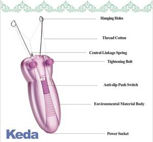 Depiladora Eléctrica para Mujer, Depilación Precisa y Eficiente, Depiladora Facial <span class=keywords><strong>con</strong></span> <span class=keywords><strong>Hilo</strong></span> para Mujer - Product Image 3