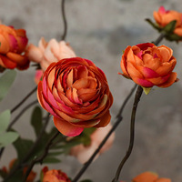 Hoogwaardige bestseller, zeer realistische miniatuur kunstzijde camelia, vintage-stijl bruiloftdecoratie, handgemaakt