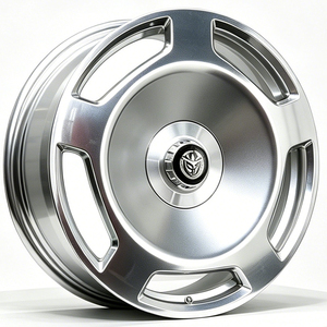 ล้อแม็กซ์โมโนบล็อกฟอร์จ 6061-T6 ขนาด 20x9 6x135 สีเงินโครมขอบลึก สำหรับอัพเกรดรถออฟโรด ฟอร์ด เรนเจอร์ ไวล์ดแทรค ปิ๊กอัพ - Product Image 1