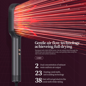 K.SKIN Novedades Cepillo de Aire Caliente para Alisar el Cabello, Calentamiento Rápido en 30 Segundos, Cerámico, con Aire Frío y Caliente - Product Image 3