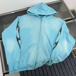Conjunto de Sudaderas con Capucha Hel Sta 1.1 para Hombre, 100% Algodón, Estilo Urbano, Transpirable, Lavado Vintage, Marca Americana de Moda 2026, Otoño - Product Image 4