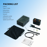 Pompe à pneus électrique portable mini personnalisable, gonfleur de pneus de vélo numérique automatique intelligent avec pompe à air sans fil haute pression