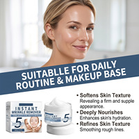 Crème Anti-Rides 2,5% Actifs Acide Hyaluronique - Raffermissante Instantanée, Anti-rides, Hydratant Léger Non Gras pour