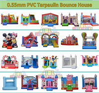 Château Gonflable Pirate Bestseller avec Toboggan et Zone de Saut, Structure Gonflable Commerciale Certifiée CE pour Location de Fêtes d'Enfants