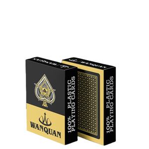Haute qualité étanche PVC pur noir cartes à jouer numéro de modè<span class=keywords><strong>le</strong></span> personnalisé boîte emballage imprimé <span class=keywords><strong>Poker</strong></span> Technique matière première - Product Image 2