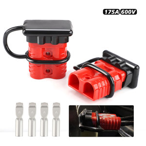 Anderson Plug Connector 175A 600V Red <b>Plastic</b> Copper Terminal Automotive Battery Wiring - Product Image 3