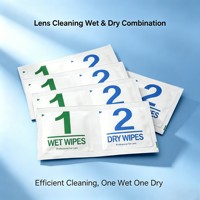 Service OEM ODM personnalisé, lingettes numériques à affichage numérique emballées individuellement pour objectifs d'appareil photo et lunettes, en microfibre écologique non tissée