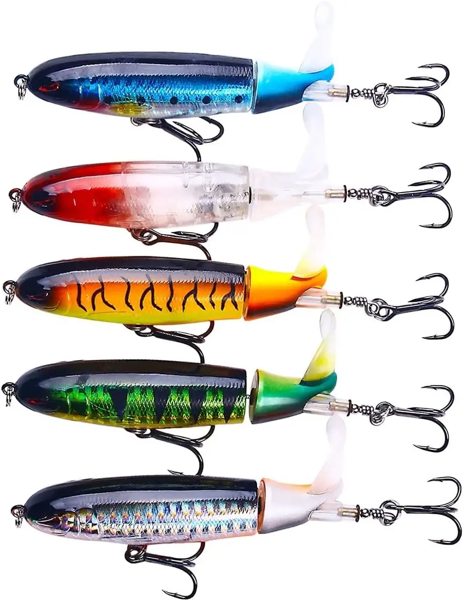 Lures balıkçılık 100MM 13G kan yuvası kanca esnek Popper Pesca yapay yem