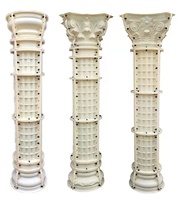 Coffrage en plastique pour colonnes, moule pour piliers romains, piliers conçus, tête de pilier, base de pilier
