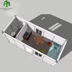 Maison de conteneur modulaire amovible et portable, démontable, 20 pieds, 40 pieds, pour habitation ou bureau - Product Image 4