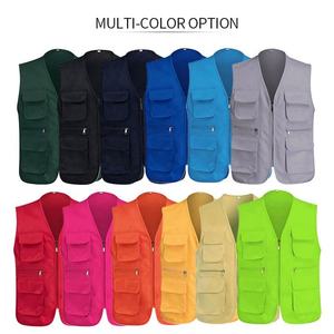 Chaleco de Trabajo Multibolsillos Reversible Personalizado al por Mayor de Fábrica, de Tela de Sarga de Algodón, Informal, para Pesca, Senderismo, Tallas Grandes para Hombre - Product Image 6