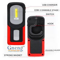 Fabricant de lampe de travail magnétique portable 60lm/125lm rechargeable IP65 étanche COB LED d'avertissement 6500K