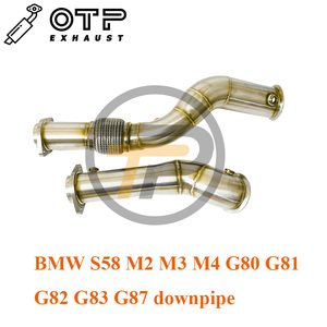 Tuyau d'échappement OTP pour <span class=keywords><strong>BM</strong></span> * S58 M2 M3 M4 G80 G81 G82 G83 G87 tuyau de descente en acier inoxydable SUS304 haute Performance - Product Image 3