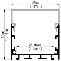 Profilé en aluminium extrudé 6063-T5 pour bandes LED, décorations, service de découpe LS-111