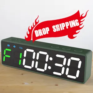 Dropshipping Ganxin 6 자리 Led 피트니스 타이머 체육관 시계 및 타이머 Crosssfit 벽 타이머 레이싱 기계식 스톱워치