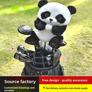 Palo de Golf Personalizado de Fábrica, Duradero y Ecológico, Material PU, N.° [Número del Palo] 1 Gorro de Felpa con Diseño de Panda de Dibujos Animados para Jóvenes Jugadores, OEM - Product Image 3
