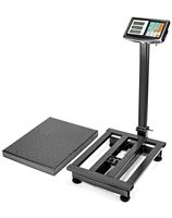 Báscula Electrónica de Alta Precisión ABS, 150 kg, 300 kg, 500 kg, Plataforma Digital con Pantalla LCD, Fuente de Alimentación Recargable, Compatible con OEM