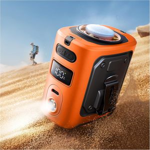 Ventilateur de taille portable rechargeable USB avec lumière LED, refroidissement haute vitesse pour usage extérieur, domestique, camping-car, hôtel – Mini ventilateur portable - Product Image 1