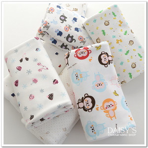 Tela de franela de algodón 100% para decoración de ropa de bebé, tejido orgánico con estampado de flores para manualidades y fiestas - Product Image 4
