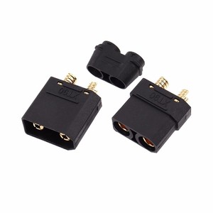 Conjunto de Conectores Negros de Alta Corriente XT90H-F XT90H-M 45A-90A, Conectores de Cobre Chapados en Oro para Batería y Cargador LiPo RC - Product Image 4