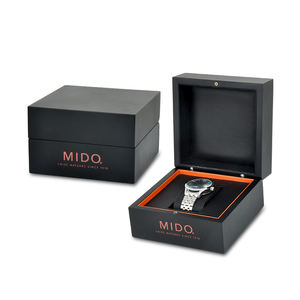 กล่องไม้แบบแบนเรียบสำหรับใส่นาฬิกาของขวัญกล่องจัดระเบียบสำหรับใส่นาฬิกาปรับแต่งโลโก้ได้ตามต้องการ - Product Image 4