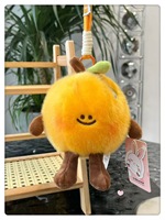 Pendentif en peluche de la série Fruit Table Companion, Fraise Orange Palm Treasure, Décoration de poupée créative, Porte-clés de dessin animé, Coton PP
