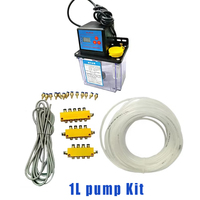 Pompe à huile de lubrification automatique 1.5L | Pompe de lubrification électromagnétique CNC 220V importé Dupont matériel contrôle entièrement automatique