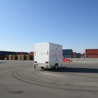 Food Truck d'extérieur avec cuisine complète, alimenté à l'énergie solaire, à double étage et entièrement équipé pour la vente de limonade