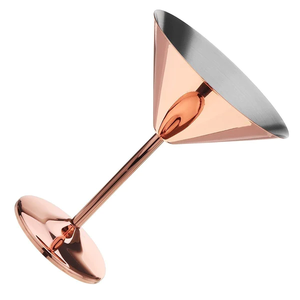 Copas de cóctel <span class=keywords><strong>Martini</strong></span> y copa de vino de acero inoxidable dorado o copa de <span class=keywords><strong>Martini</strong></span> de acero para beber cóctel de vino tinto - Product Image 2