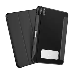 Magnet wake sleep smart leather case for iPad pro 11 air 10.9 deluxe carbon fibre full protection cover pouch