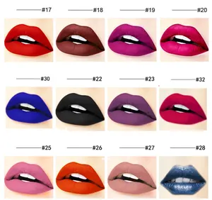 Waterproof Liquid Lipstick Wholesale Private Label Vegan Velvet Matte Lipstick High Quality Christmas Liquid Lipstick