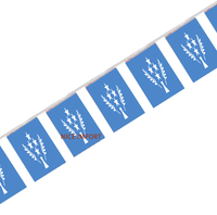 Guirlande de drapeaux Kosrae, mini-drapeaux, décoration pour l'école, les fêtes, les salles de classe, les événements sportifs