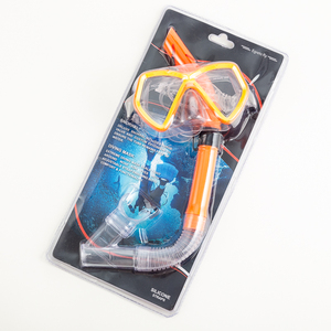 Demi-masque de natation et de plongée à double lentille à faible <span class=keywords><strong>volume</strong></span> pour adultes et enfants Plongée sous-marine semi-sèche imperméable à l'eau - Product Image 4