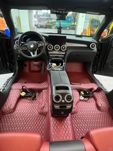 Tapis de sol de voiture personnalisé de luxe en cuir Nappa imperméable, adapté aux modèles Benz, <span class=keywords><strong>Volvo</strong></span>, Toyota, Lexus, couverture complète à 360 degré<span class=keywords><strong>s</strong></span> - Product Image 1
