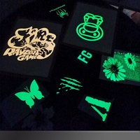 Film thermocollant (HTV) photoluminescent fluorescent PU lumineux, hautement personnalisable, facile à décoller pour vêtements – Nouveauté !