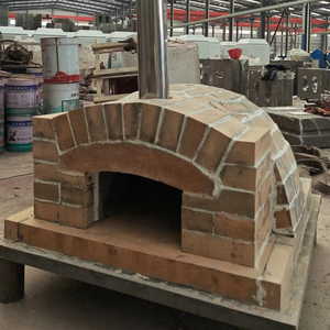Tổng thể lô hàng chất lượng cao Lò nướng bánh mì chịu lửa bê tông đúc Lò nướng bánh Pizza hoàn thành sản phẩm bán hàng gas gỗ lửa Lò nướng bánh pizza - Product Image 2