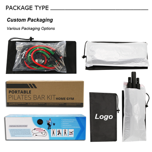 Kit de <span class=keywords><strong>barre</strong></span> de Pilates en acier de haute qualité <span class=keywords><strong>avec</strong></span> bandes de résistance, sangle d'ancrage de porte portable pour entraînement de fitness complet du corps et renforcement musculaire - Product Image 5