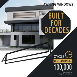 447 तूफान प्रभाव एल्यूमीनियम टेम्पर्ड ग्लास वानिंग छत खिड़कियां इलेक्ट्रिक स्काईलाइट खिड़की के बाहरी उद्घाटन खिड़कियां - Product Image 5