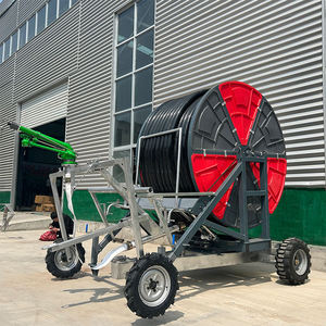 Sistema de riego agrícola con carrete de manguera, motor, control remoto y arranque suave para irrigación móvil. - Product Image 2