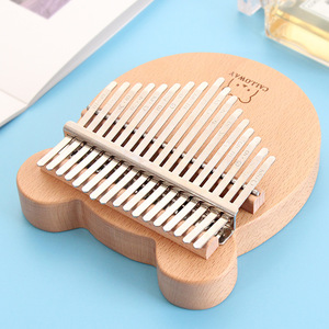 Kalimba Moderna Portatile Leggera in Legno Massello a 17 Tasti - Strumento Musicale Tipo Tastiera - Product Image 4