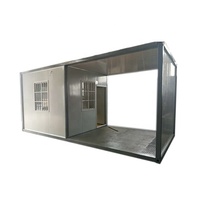 Maison préfabriquée Allstar de haute qualité en conteneur à ossature en acier avec porte en panneau sandwich pour magasin, bureau ou villa