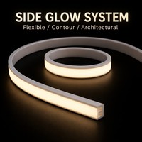 Tira de Luz LED Flexible de Silicona para Decoración de Letreros, 12v 24v, Materiales para Letreros, Luces RGB, Tubo de Luz de Neón