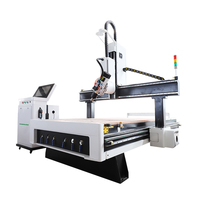 Igoldencnc Chine Routeur CNC 4 axes la broche Rotation routeur CNC à 180 degrés avec changeur d'outils 1325 Machine de routeur CNC