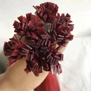 Extensions de cheveux humains vierges Jasmine Beauty Private Label, kératine italienne, pointe plate, Remy, pré-collées, cuticules alignées. - Product Image 3