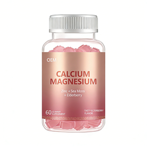 ODM/OEM Ingrosso Etichetta Privata Gommose di Magnesio Glicinato Senza Zucchero con Vitamina D3, Magnesio, Potassio, Calcio, Zinco per Adulti - Product Image 2