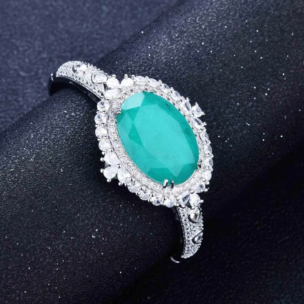 100% Asli S925 Batu Permata Raja 10K Emas Putih Biru Safir Berlian Wanita Cincin Pertunangan Batu Permata Kelahiran FBA Dropship