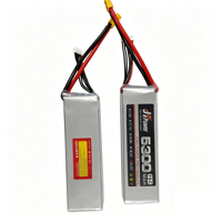 Baterai Lipo 6S 22.2V 5300mAh 75C High Discharge untuk Helikopter RC Kelas 700 Jet EDF 70mm 80mm dan Drone FPV 6S